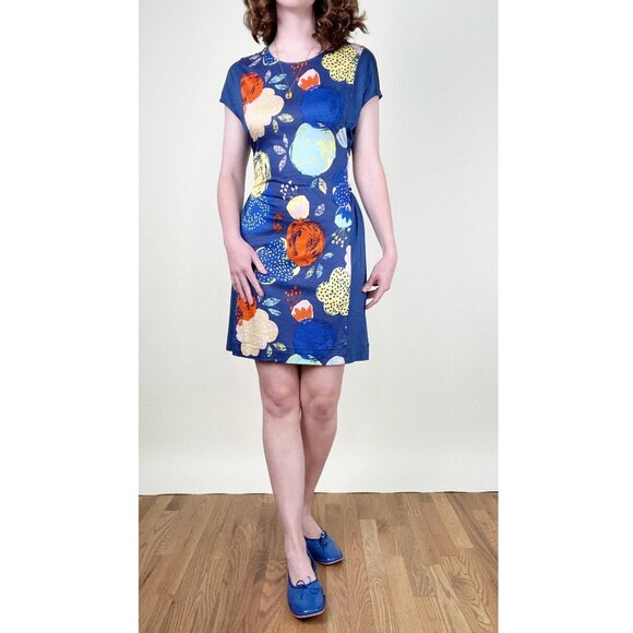 Marimekko Katte Dress Mini Midi Floral Print Scandinavian Summer Sun Scandi Girl - Picture 14 of 14